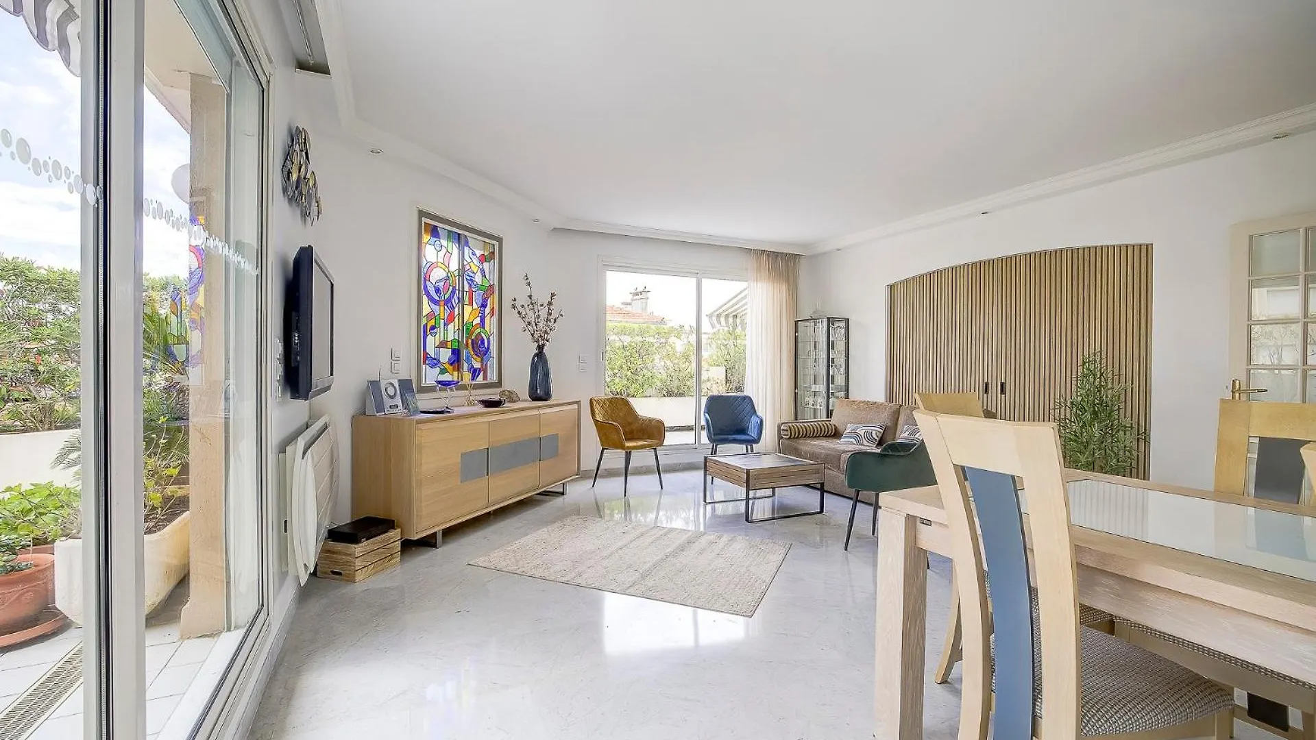Le Cap St-Charles - Spacieux Dernier Etage - Terrasses - Climatisation - Parking Juan-les-Pins Apartment
